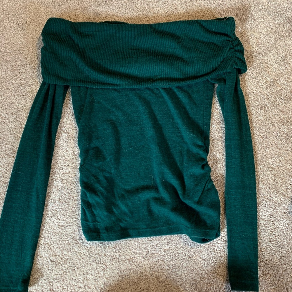 Juniors off the shoulder sweater